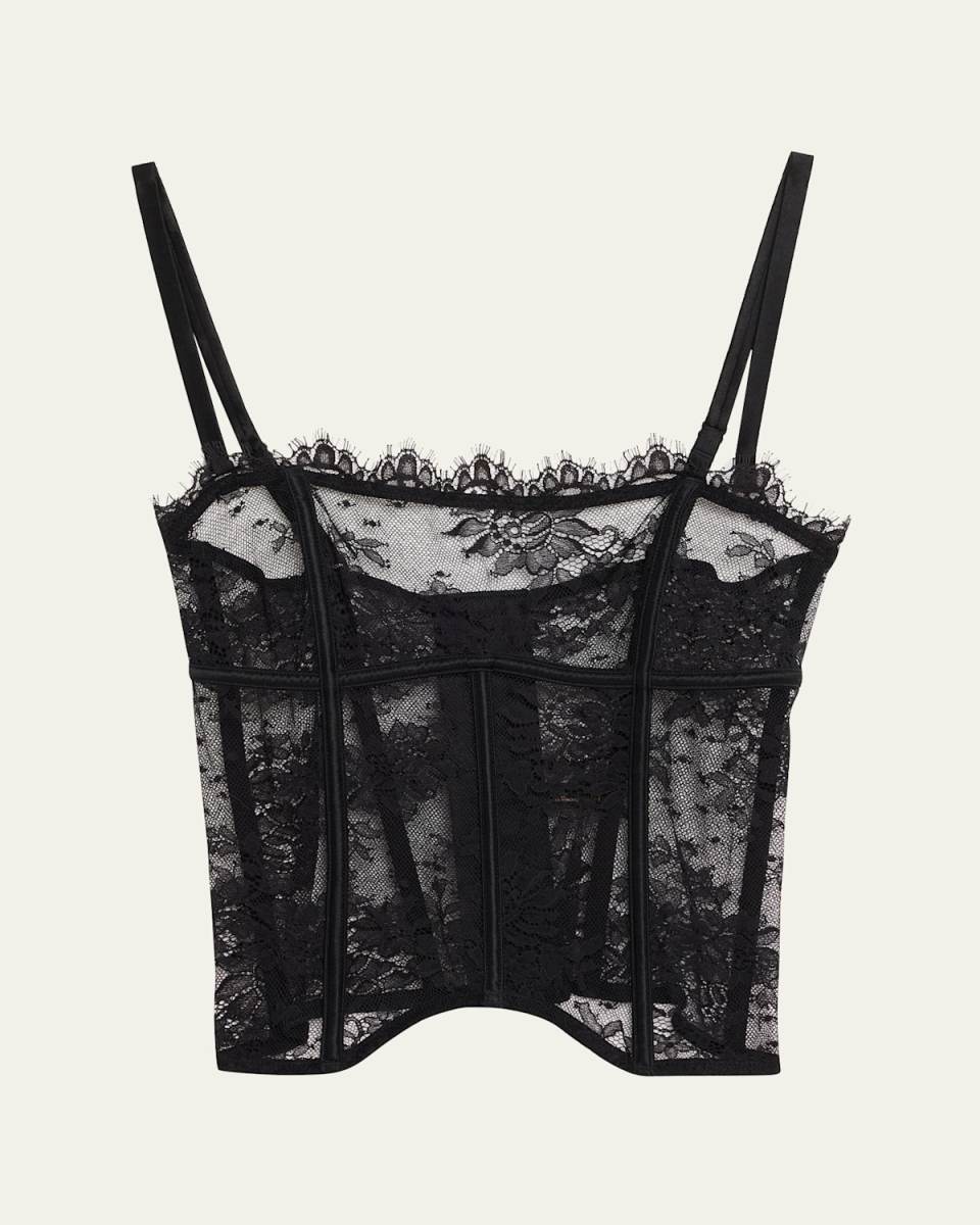 Jolie Strapless Scalloped Lace Busti